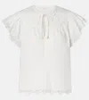 Ulla Johnson Effie Embroidered Cotton Top