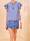 Ulla Johnson Effie Top In Blue