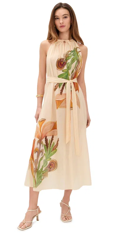 Ulla Johnson Elara Sleeveless Coverup Dress In Inner Nature In Multi