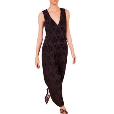 Ulla Johnson Elara Midi Dress In Noir In Black