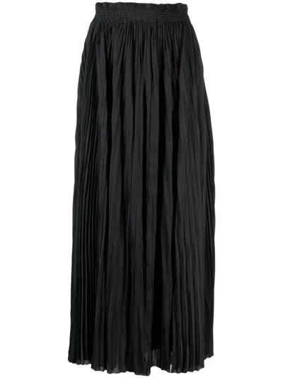 ULLA JOHNSON ELASTICATED-WAIST PLEATED SKIRT