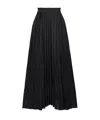Ulla Johnson Krista Pleated Pull-on Maxi Skirt In Black