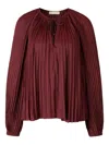 Ulla Johnson Electra Long-sleeves Blouse In Red