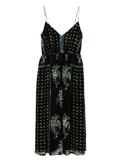 Ulla Johnson Elena Midikleid In Black