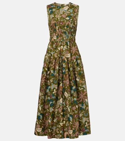 Ulla Johnson Elenora Printed Cotton Midi Dress
