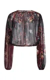 Ulla Johnson Elenora Printed Silk Blouse In Multi