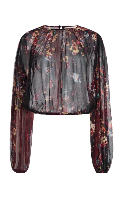 Ulla Johnson Elenora Printed Silk Blouse In Multi