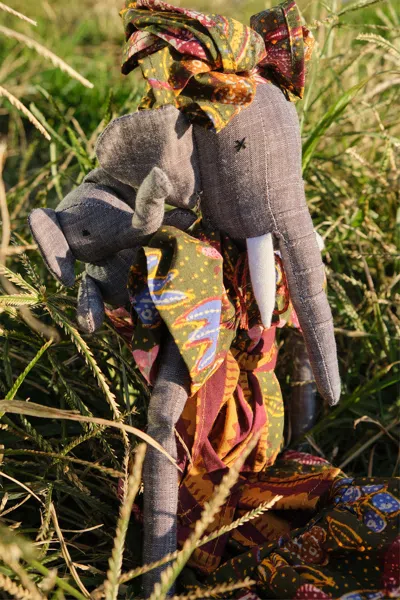 Ulla Johnson Elephant & Baby Doll In Pine Floral