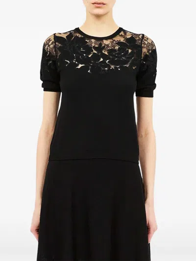 Ulla Johnson Ella Lace-panel Top In Animal Print