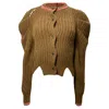 Ulla Johnson Elle Cardigan In Brown Alpaca In Brown