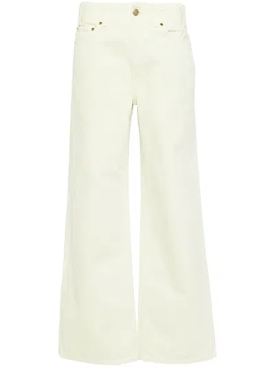 Ulla Johnson Elodie High-rise Straight-leg Jeans In Neutrals