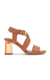 Ulla Johnson Elora Criss-cross Leather Sandals In Orange