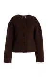 Ulla Johnson Elsie Double Faced Wool Coat In Brown