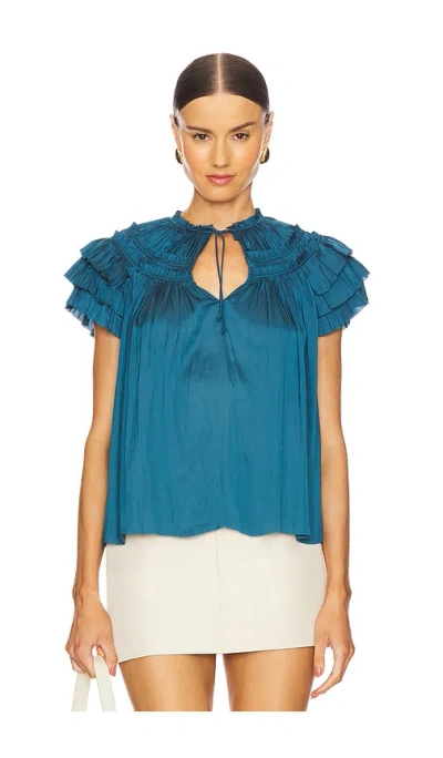 Ulla Johnson Elvie Top In Slate