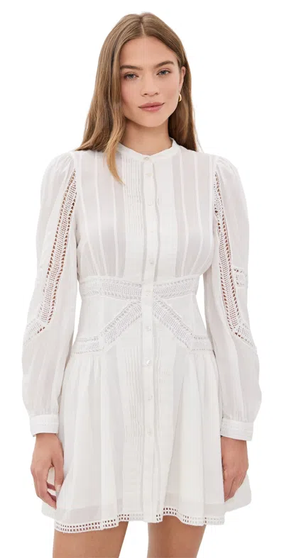 Ulla Johnson Elysia Cotton Mini Dress Pristine In White