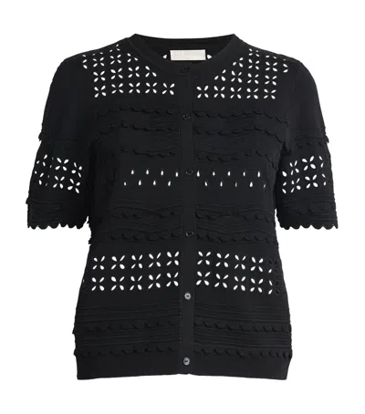 Ulla Johnson Embroidered Abriana Cardigan In Black