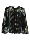 Ulla Johnson Embroidered Blouse In Black