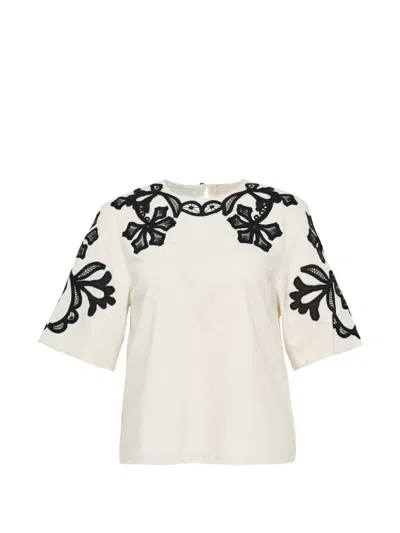 Ulla Johnson Embroidered Blouse In White