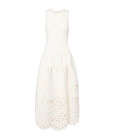 Ulla Johnson Embroidered Long Dress In White
