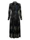 Ulla Johnson Emilie Long-sleeve Shirt Dress In Black