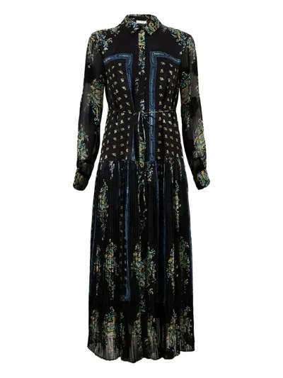 Ulla Johnson Emilie Long-sleeve Shirt Dress In Black