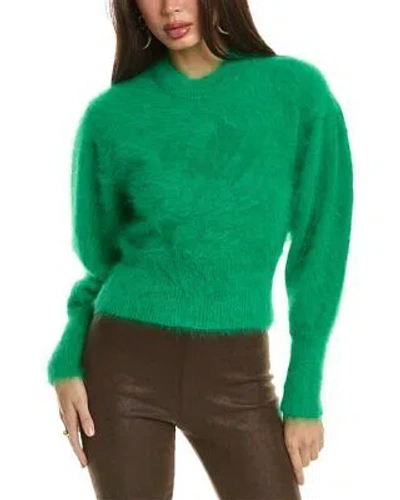 Pre-owned Ulla Johnson Emira Fuzzy Angora-blend Sweater Women's In Green