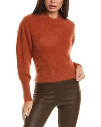 Pre-owned Ulla Johnson Emira Fuzzy Angora-blend Sweater Women's In Orange