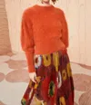 Ulla Johnson Emira Pullover In Redwood In Brown