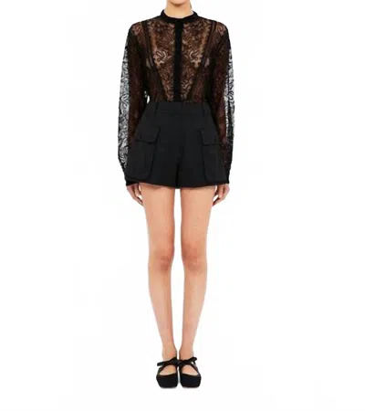 Ulla Johnson Esme Embroidered Blouse In Black