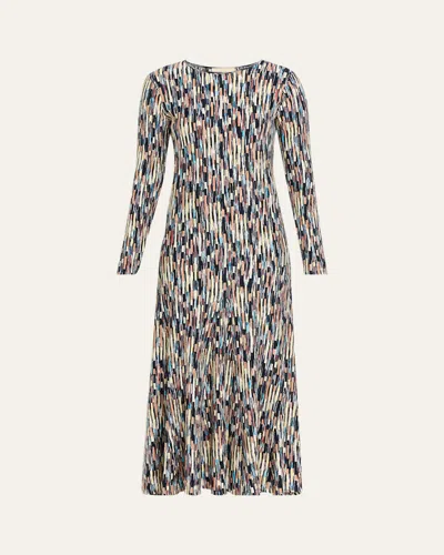 Ulla Johnson Estella Multi-striped Knit Long-sleeve Maxi Dress