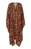 Ulla Johnson Estelle Animal-print Cotton-blend Cover-up