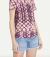 ULLA JOHNSON ESTELLE T-SHIRT IN WISTERIA