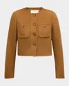 Ulla Johnson Eve Wool-cashmere Jacket In Willow