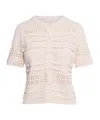 Ulla Johnson Abriana Eyelet Knit Cardigan In Ivory In Neutral