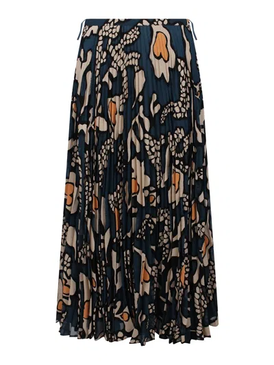 Ulla Johnson Midi Faun Skirt In Multicolour