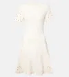 Ulla Johnson Fania Broderie Anglaise Minidress In Metallic