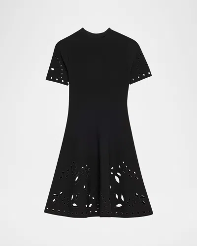 Ulla Johnson Fania Short-sleeve Eyelet Mini Dress