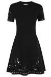 Ulla Johnson Fania Short Sleeve Knit Mini Dress In Black