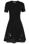Ulla Johnson Fania Short Sleeve Knit Mini Dress In Black