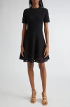 Ulla Johnson Fania Short Sleeve Knit Mini Dress Noir