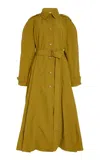 Ulla Johnson Farren Trench Coat In Green