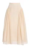 Ulla Johnson Faun Lace Cotton Midi Skirt In Neutral
