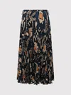 Ulla Johnson Faun Devoré Plissé Chiffon Maxi Skirt