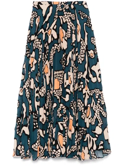 Ulla Johnson Faun Midi Skirt In Blue