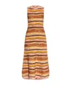 Ulla Johnson Fauna Sleeveless Knit Midi Dress In Brown