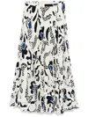 Ulla Johnson Pleated Midi Skirt In Prc Porcelain