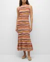 Ulla Johnson Fauna Sleeveless Knit Midi Dress In Multi