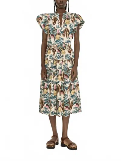 Ulla Johnson Fernanda Midi Skirt In Wildflower In Multi