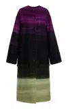 Ulla Johnson Fernanda Oversized Wool Melton Coat In Multi