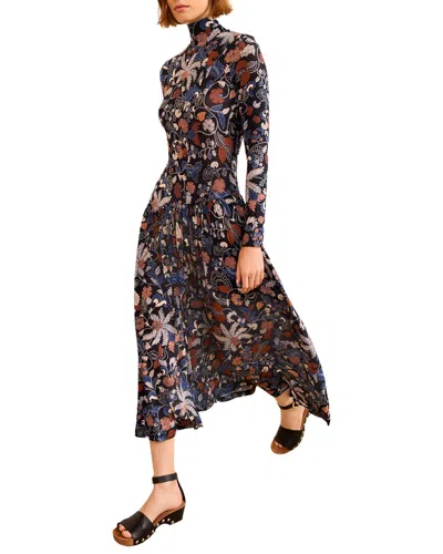 Ulla Johnson Fernanda Turtleneck Dress In Multi